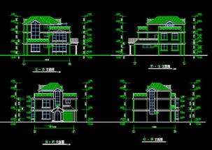 房屋设计立体效果图,房屋设计立面图 剖面图分析图
